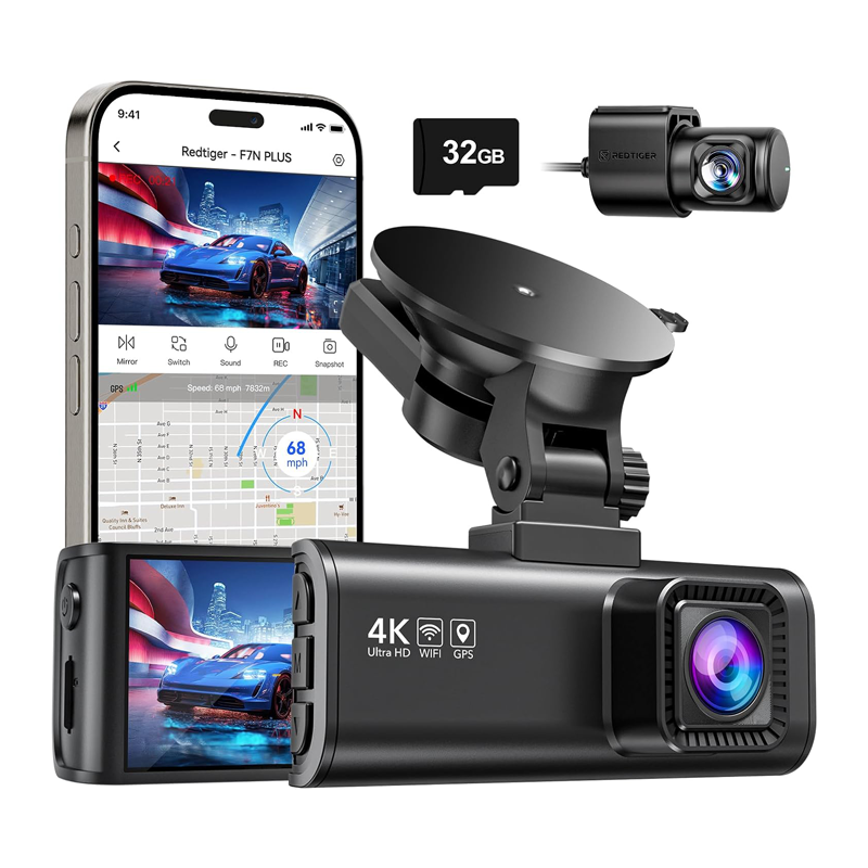 4K Dash Cam with Smartphone App